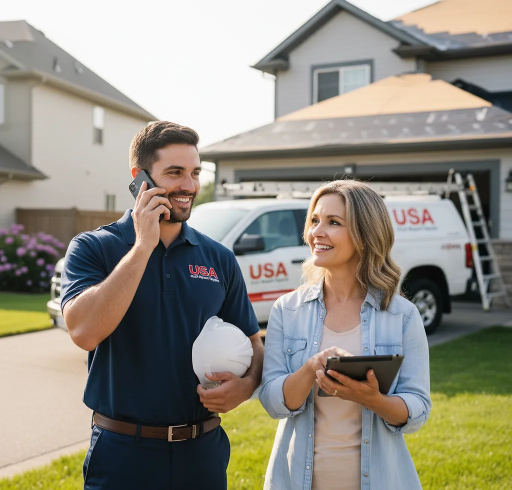 USA Roof Repair Experts customer support in Deville